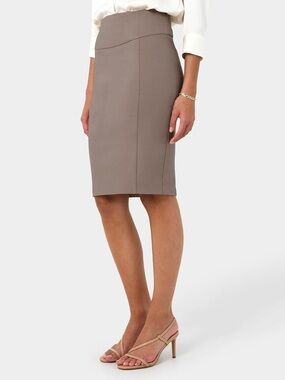 Forcast Safira Pencil Skirt in Walnut